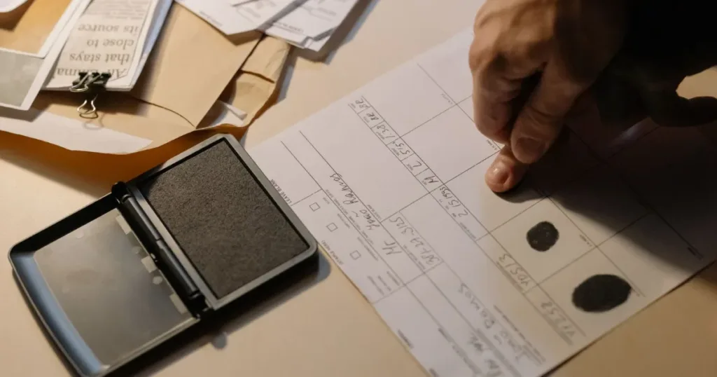 Indian man holding identity documents for verification