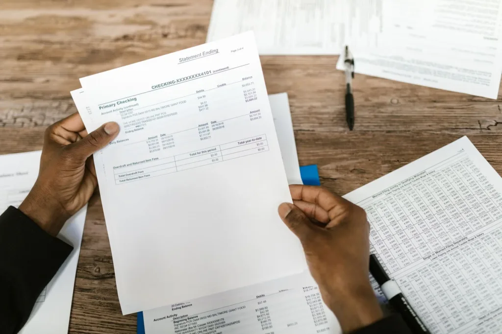 Reviewing bank statements to apply for a loan
