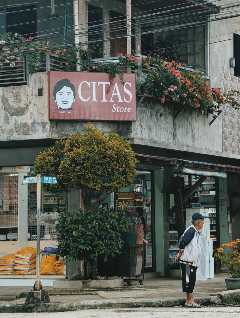 Small sari-sari store storefront in the Philippines