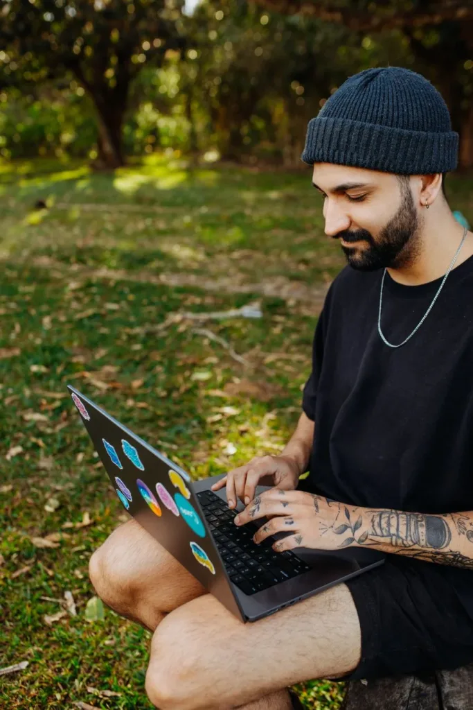 Freelancer organizing money apps for client payments and savings