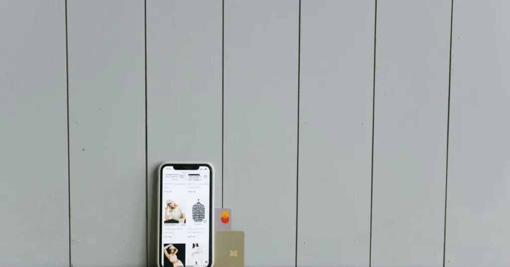 Person using a simple banking app on a smartphone